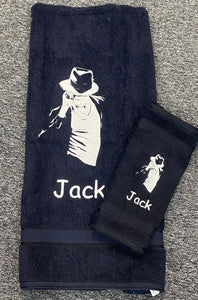 Micheal Jackson silhouette towel